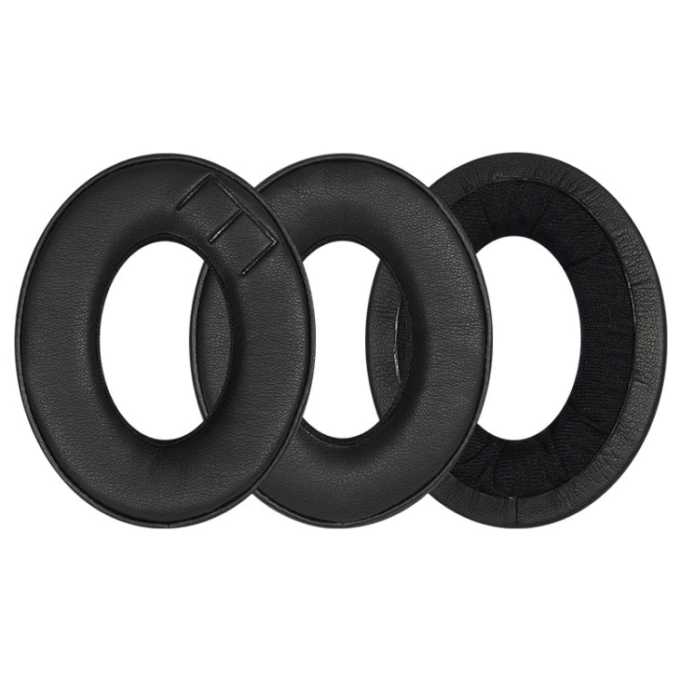 Soft and Breathable Leather Earphone Covers for Parrot Zik - Black (1 Pair)