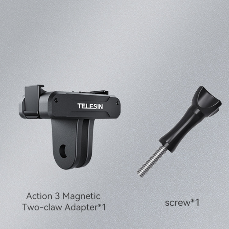 TELESIN Magnetic Two Claw Adapter for DJI OSMO Action Camera