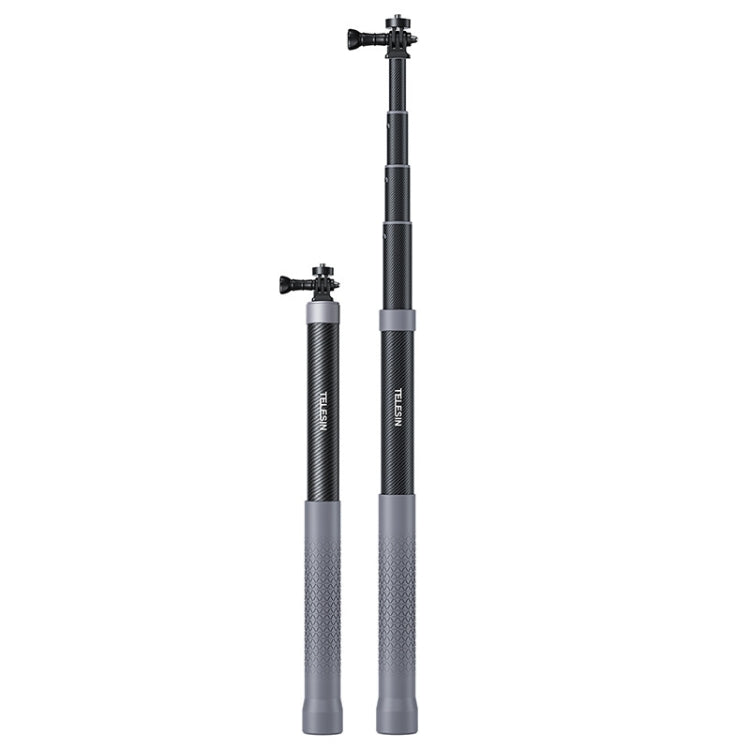 TELESIN Carbon Fiber Monopod Selfie Stick for Action Cameras