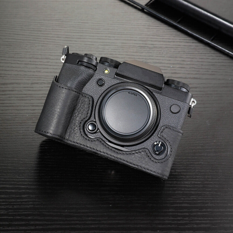 FUJIFILM X-T5 Cowhide Camera Bag - Black Anti-scratch Protective Cover