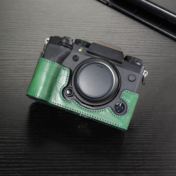 FUJIFILM X-T5 Cowhide Protective Case (Green)