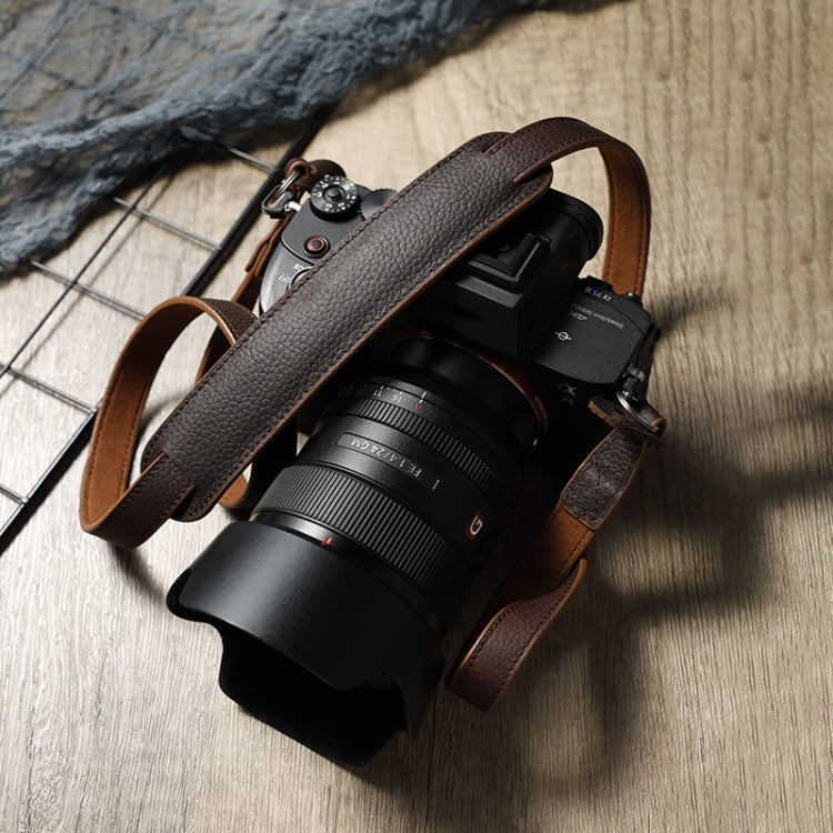 Premium Cowhide Leather Outdoor Photography Camera Shoulder Strap