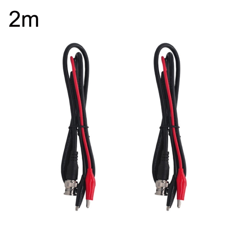 2 Meter Long 2pcs BNC To Double Head Coaxial Cable with Crocodile Clips