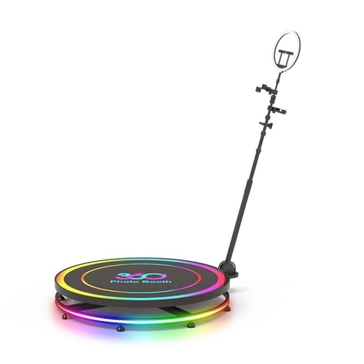 360-Degree Electric Auto Rotation Photobooth Machine With Adjustable Speed and LED Fill Light
