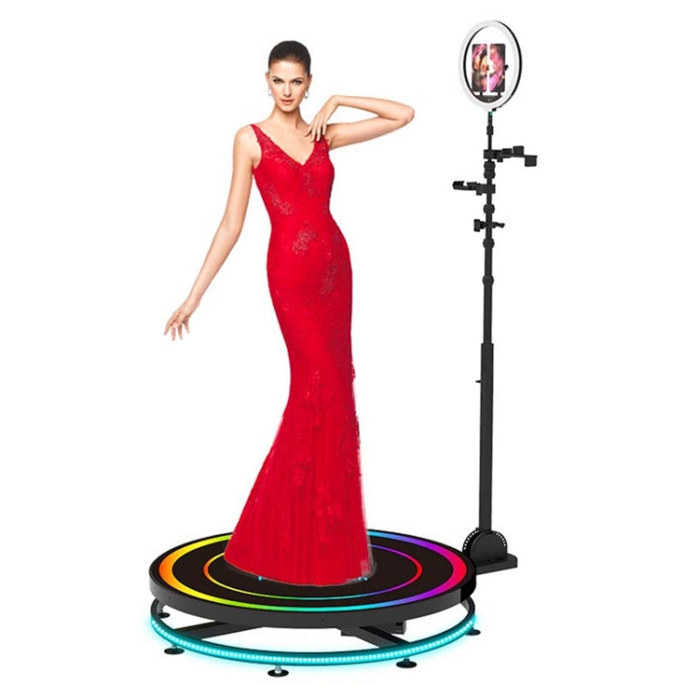 360-Degree Electric Auto Rotation Photobooth Machine for Parties and Weddings with Customizable Lighting