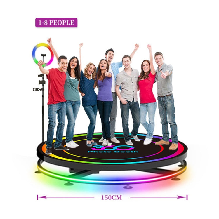 360 Degree Electric Auto Rotation Photobooth Machine with Customizable Lighting for Parties and Weddings