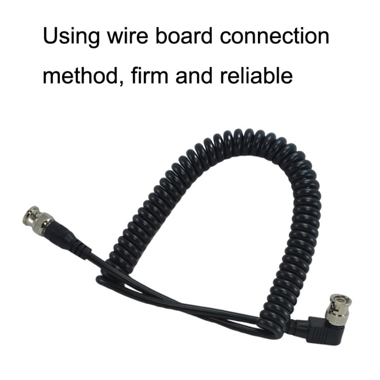 Coaxial Spring Cable for Audiovisual Setup (2m)