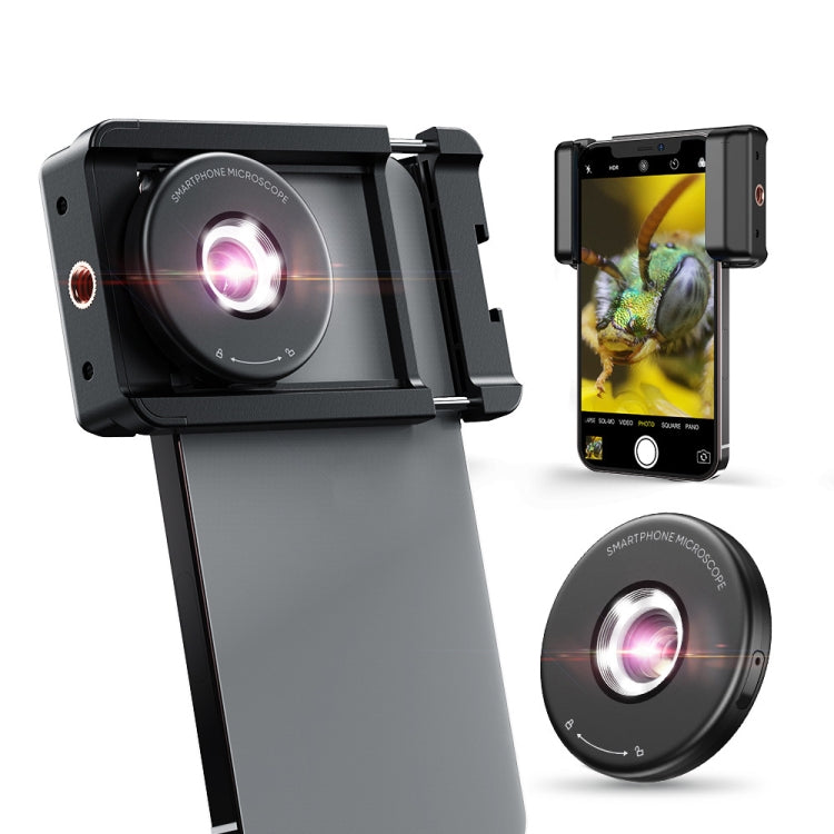 100X Magnification Jewelry Appraisal Macro Mobile Phone Microscope Lens with LED - APEXEL APL-MS009