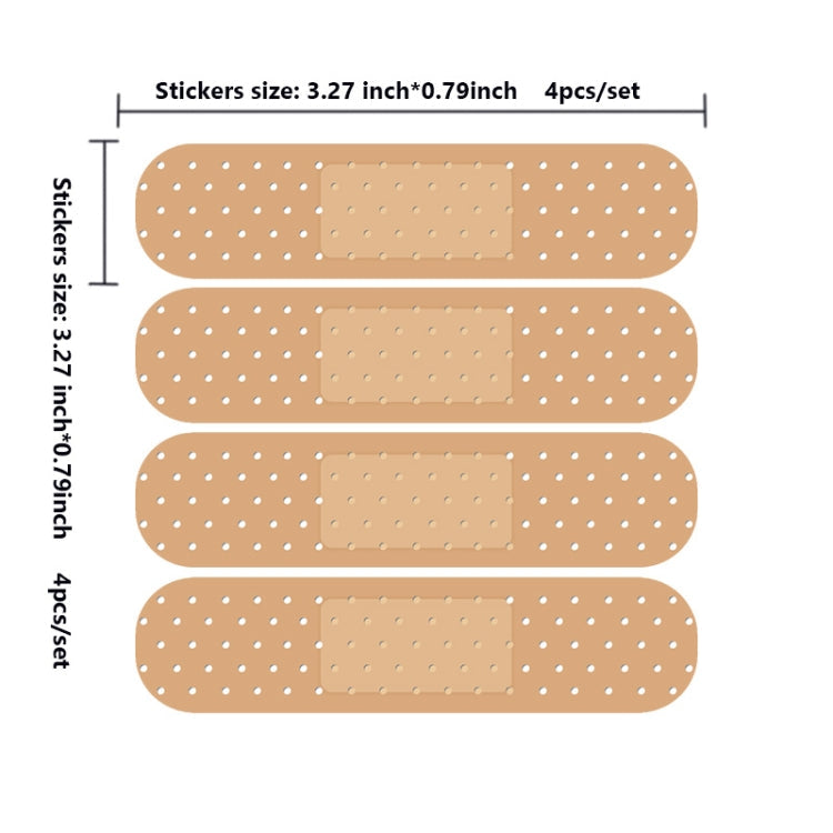 Laptop and Car Scratch Repair PVC Stickers - Pack of 5 Sets (4pcs/set)