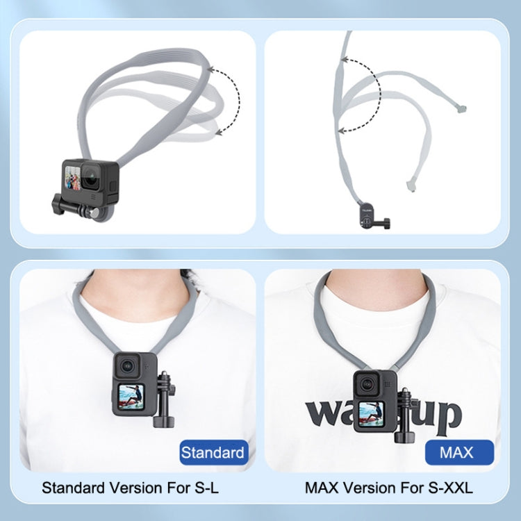 TELESIN Magnetic Halter Bracket for GoPro HERO11 Black / HERO9 Black / DJI Osmo Action 3 - MAX Version S-XXL Compatibility
