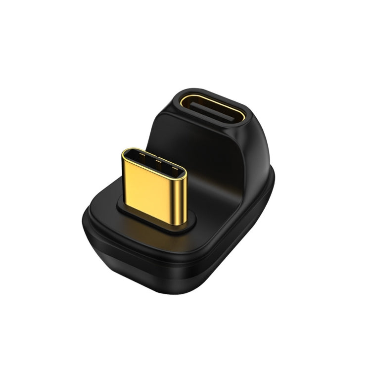 U-shaped 180 Degree Bend Type-C/USB-C Male To Female Adaptor with Fast Charging Support