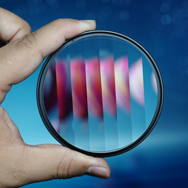 Foreground Blur Linear Prism Camera Filter - 77mm Glass Prism Refraction Effect
