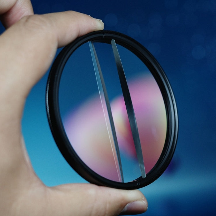 Photography Foreground Blur Filter: 55mm Double Half Moon SLR Accessories