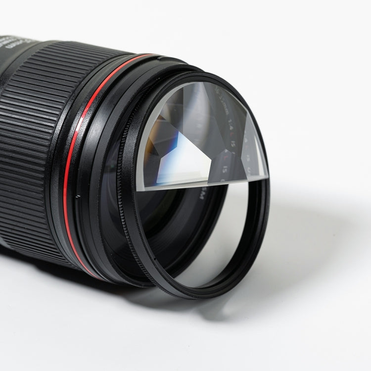 Semicircle Kaleidoscope Fractal Filter for 77mm Camera Lens