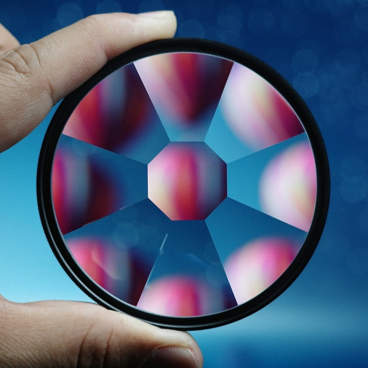 Innovative 82mm Kaleidoscope Glass Photography Filter for SLR