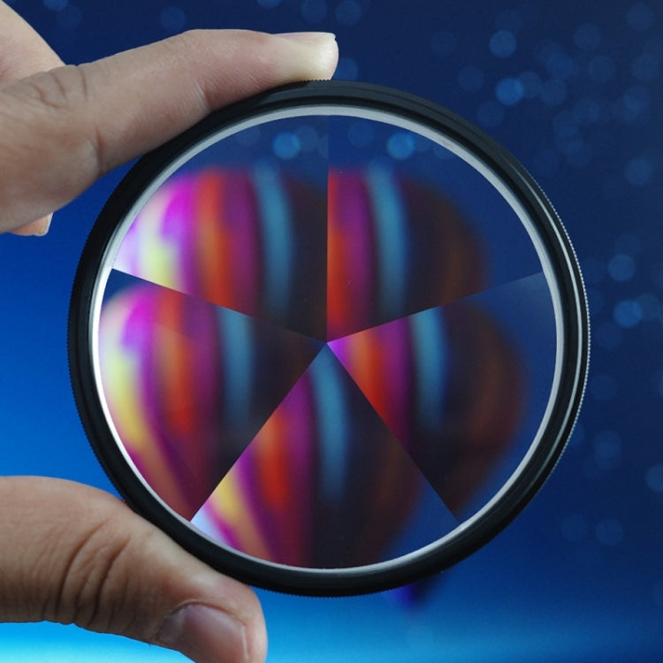 77mm Pentaprism Photography Filter with Refraction Effect and Multiple Effects