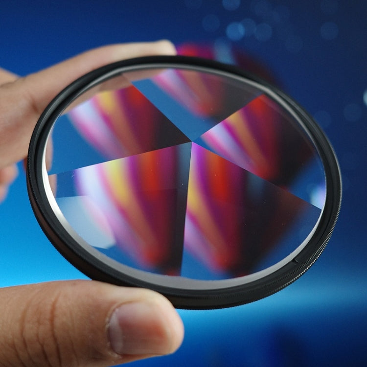 77mm Pentaprism Photography Filter with Refraction Effect and Multiple Effects
