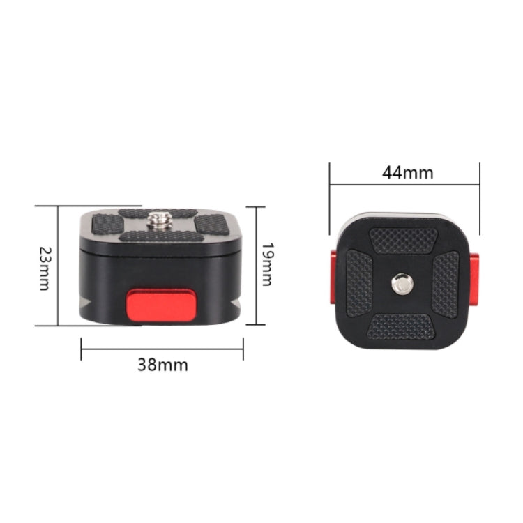 Quartet Mini Quick Release Plate Clamp for DSLR Camera and Camcorder