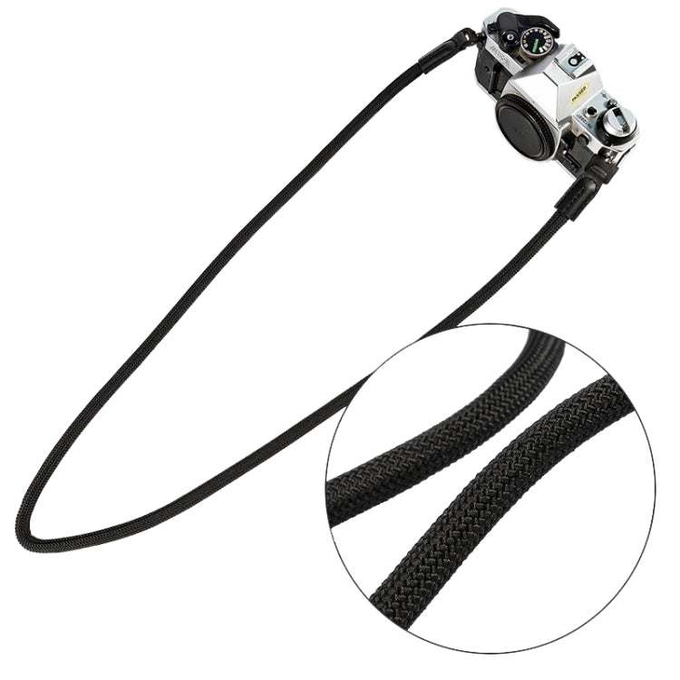Climbing Rope Camera Strap for Digital and SLR Cameras (Black)