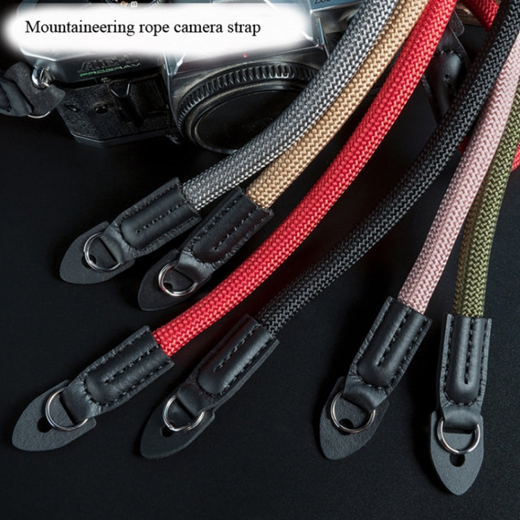 Retro Climbing Rope Camera Strap - Rose Gold