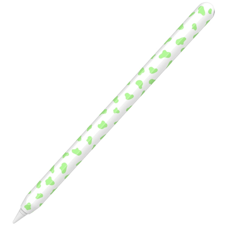 AhaStyle PT65CW Silicone Pen Case for Apple Pencil 2 - Milk Cow Pattern, Green