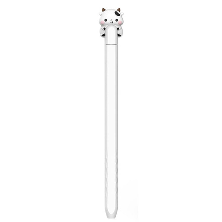 Cartoon Silicone Protective Case for Apple Pencil 2 - Cow White