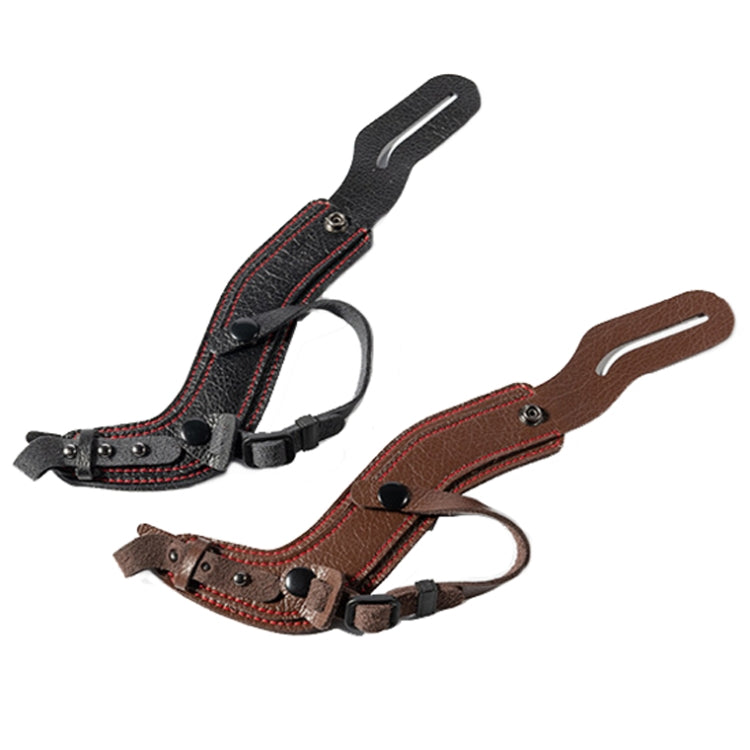 SLR Camera Wrist Strap with Microfiber Leather - Brown