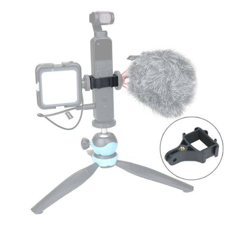 Black RCSTQ Expansion Adapter Holder for DJI Pocket 2 Camera Integration Accessories