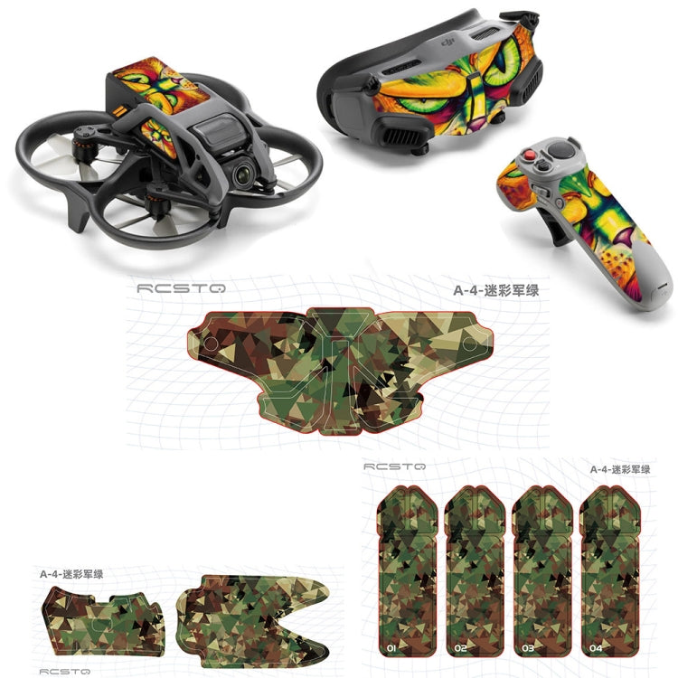 Camouflage Green Sticker Set for DJI Avata Goggles 2