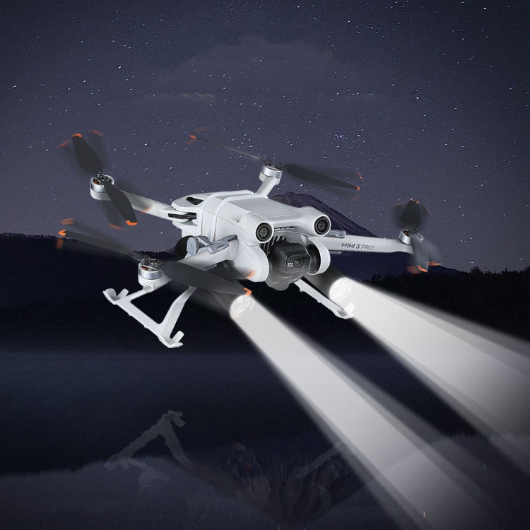 Versatile Dual Flashlight Arm Searchlight for DJI Mini 3 Pro with Increased Tripod