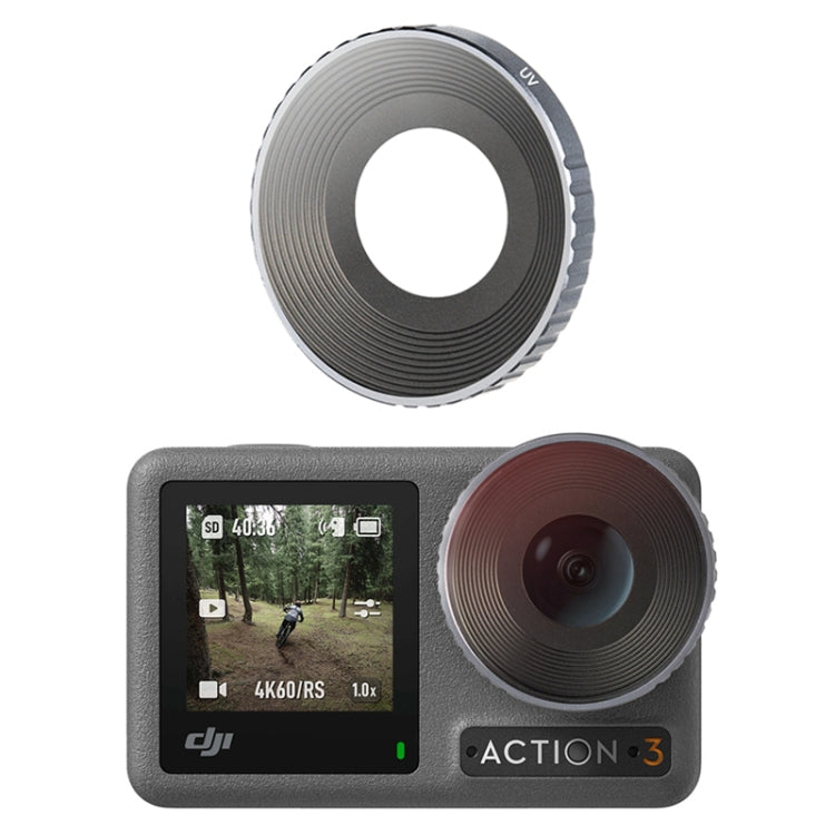 Adjustable UV Filter for DJI Osmo Action 3 Sports Camera