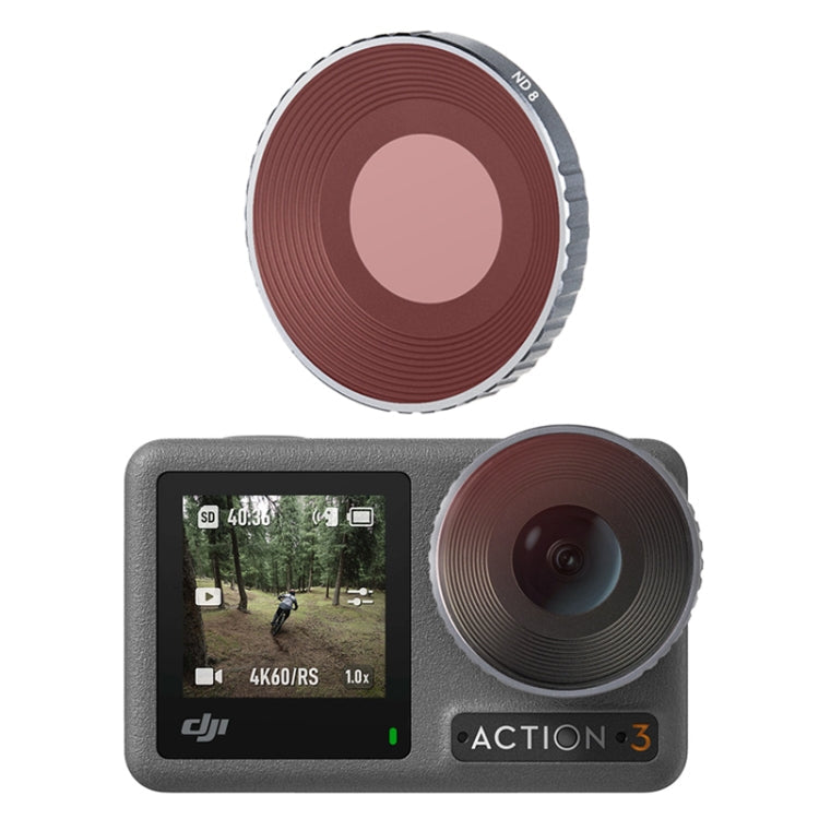 Adjustable ND8 Aluminum Alloy Filter for DJI Osmo Action 3