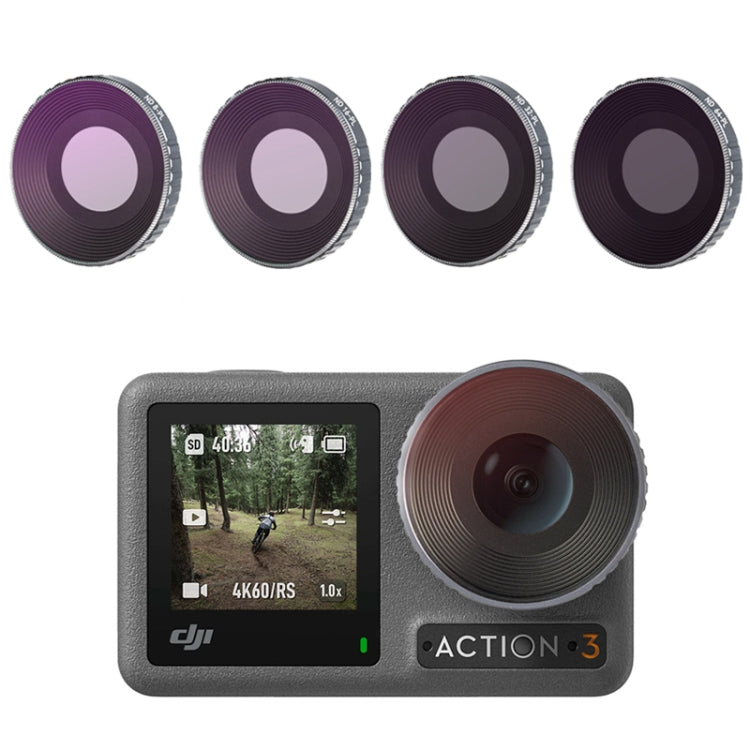 Adjustable ND & PL Camera Filter for DJI Osmo Action 3