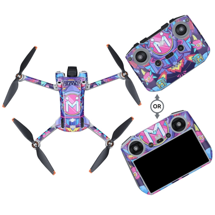 Eye-Catching Pattern Stickers for DJI Mini 3 Pro Remote Control