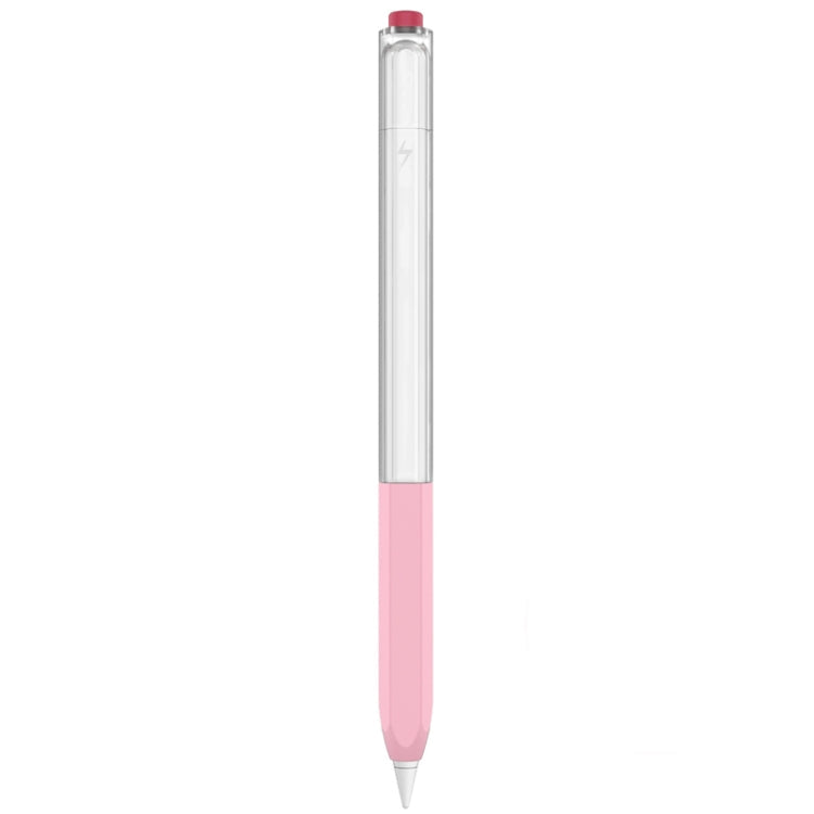 AhaStyle PT-LC05 Pink Translucent Silicone Protective Pen Case for Apple Pencil 2