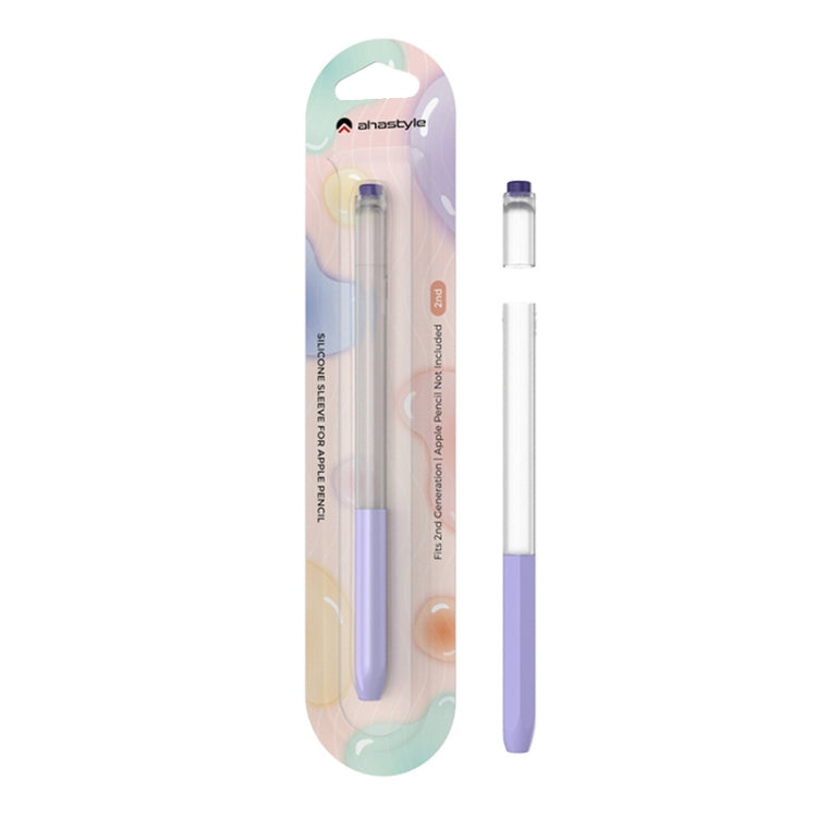 AhaStyle PT-LC05 Pink Translucent Silicone Protective Pen Case for Apple Pencil 2