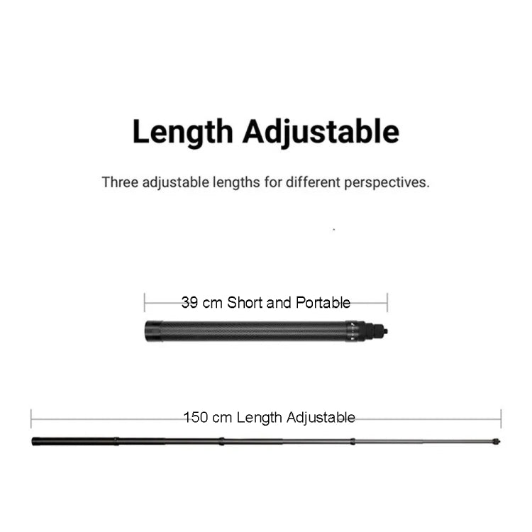 Invisible Selfie Stick for Insta360/DJI Action/GoPro/Xiao Yi Sports Camera