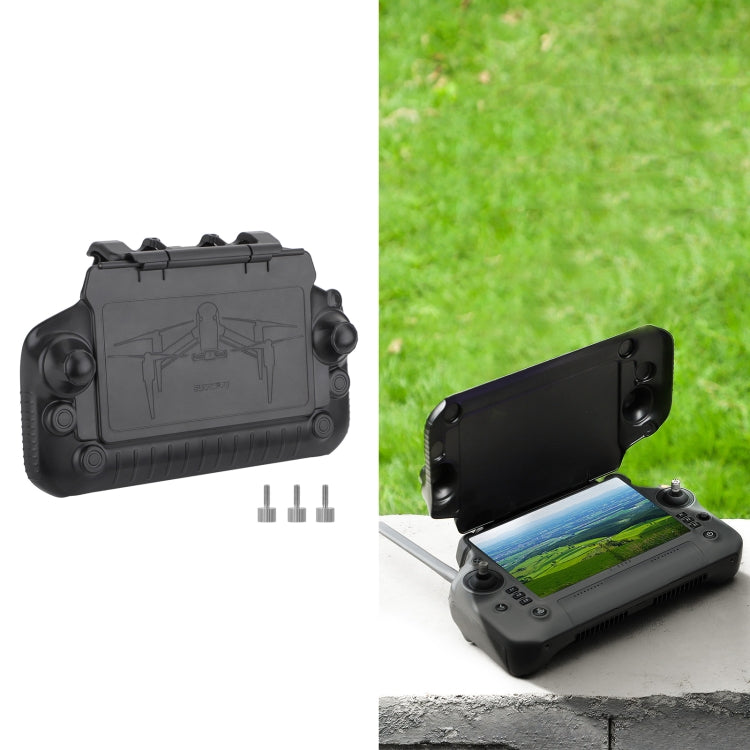 Sunnylife YK570 For DJI RC Plus Remote Control Protective Hood Plate and Light Shield (Black)