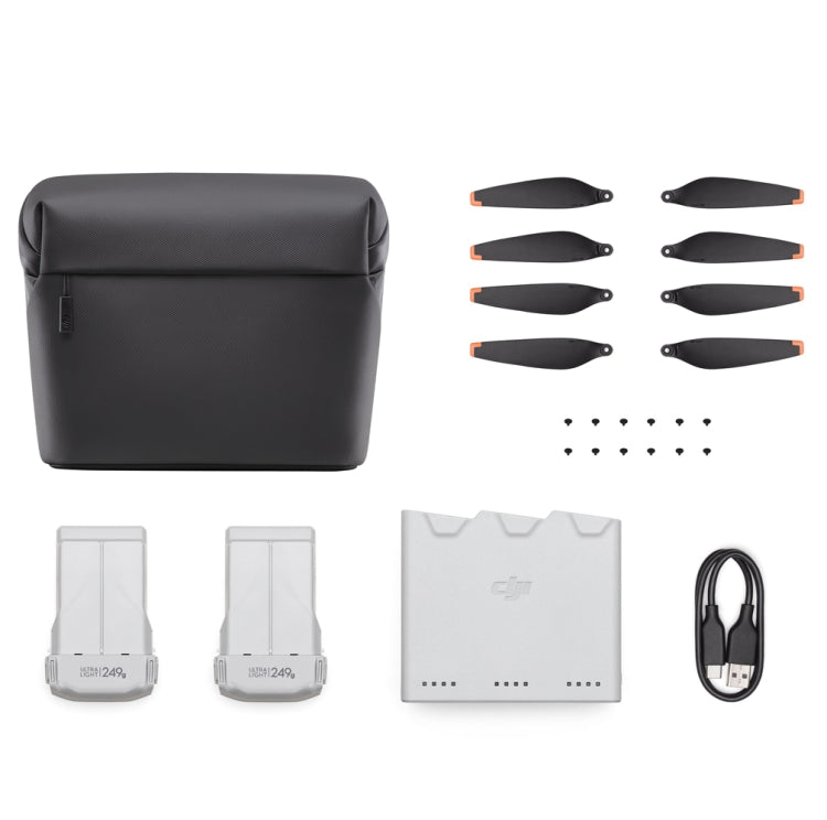 DJI Mini 3 Pro Fly More Kit with 2453 mAh Batteries, Propellers, and Charging Hub