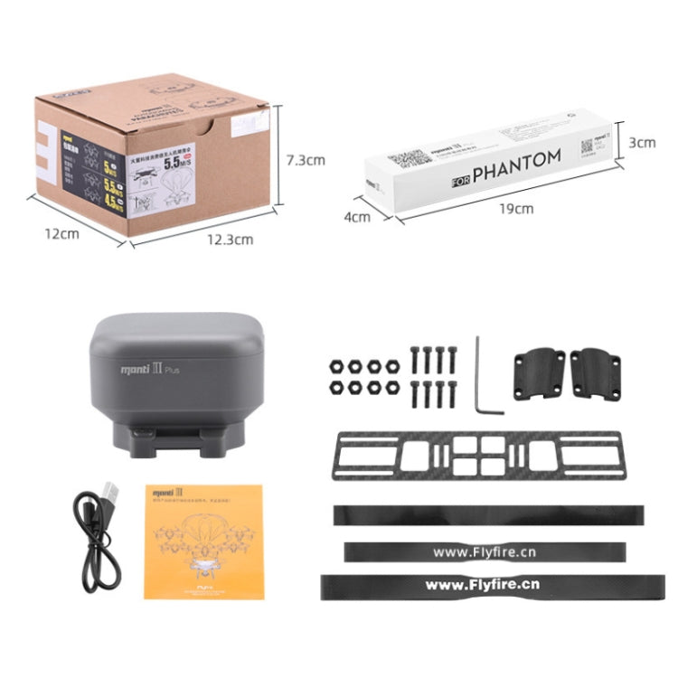 Manti 3 Plus Parachute for DJI Phantom 2 / 3 / 4 - Safety Upgrade Accessory