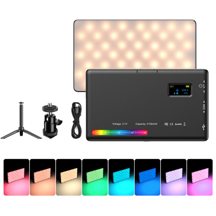 APEXEL APL-FL07 Portable Fill Light with Customizable RGB Color and High Illumination