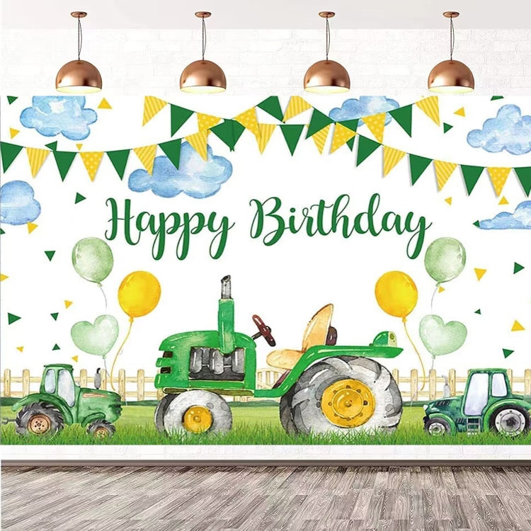 Farm Tractor Photography Backdrop Cloth - 180x110cm