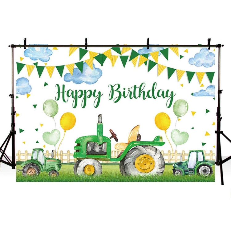 Farm Tractor Photography Backdrop Cloth - 180x110cm