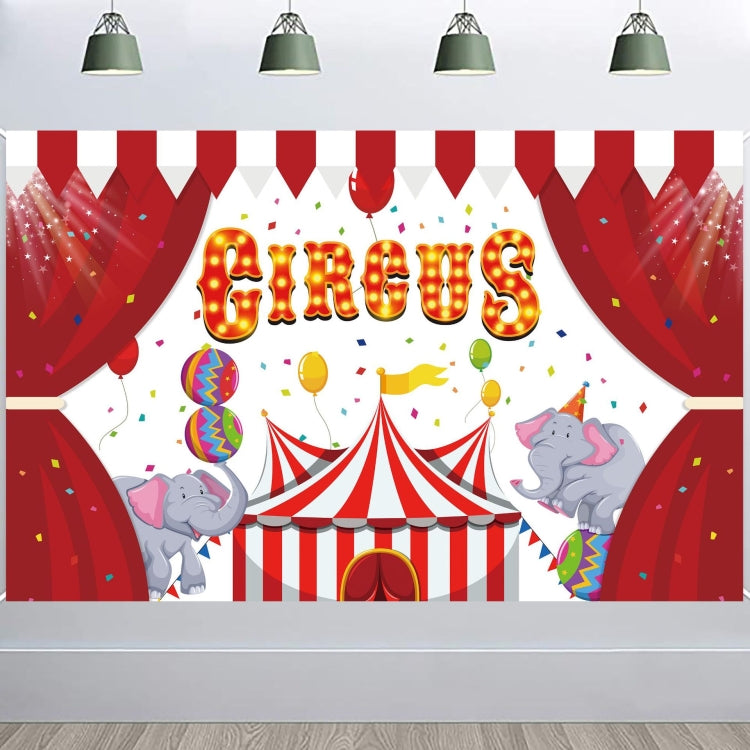 10pcs Animal Amusement Park Carnival Theme Background Banner Pull Flag Circus Background Decorative Cloth