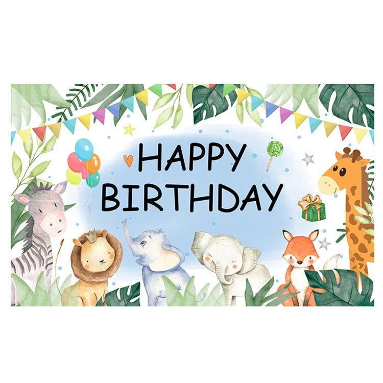 180x110cm 2pcs Animal Birthday Theme Backdrop Cloth Party Decoration