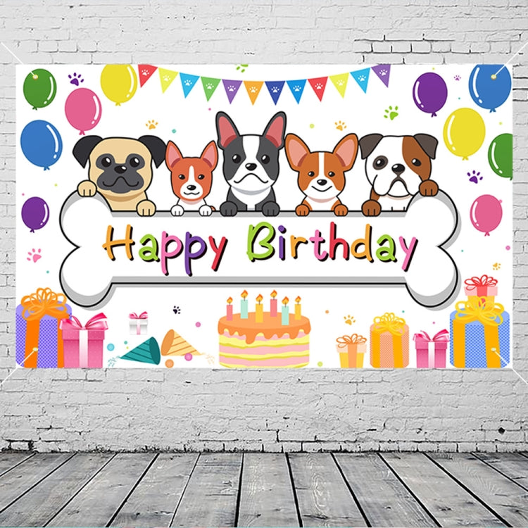 Animal Birthday Theme Backdrop Cloth - Set of 2 (180x110cm)