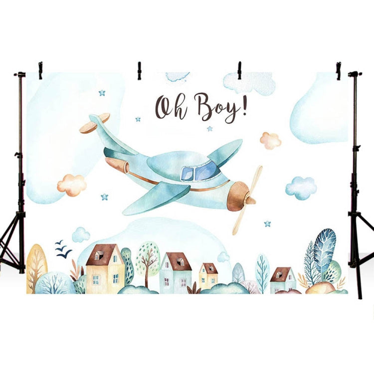Aircraft Theme Birthday Background Cloth - 180x120cm