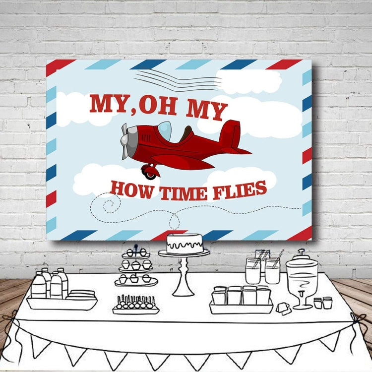 Cartoon Small Aircraft Children Birthday Photography Cloth