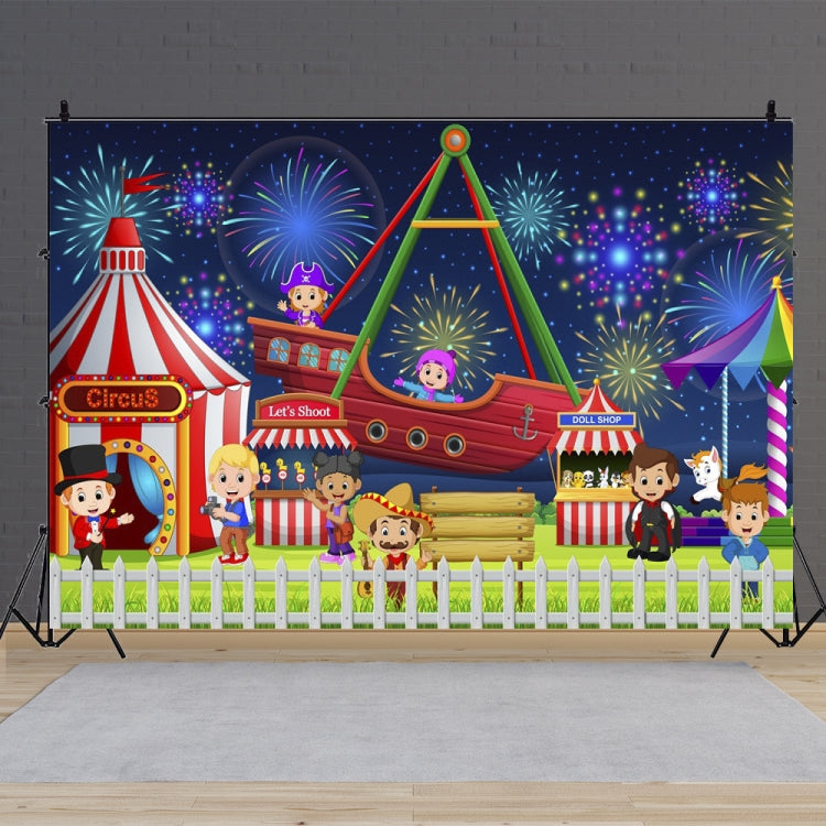 Circus Amusement Park Ferris Wheel Photography Background Cloth - 150 x 100cm