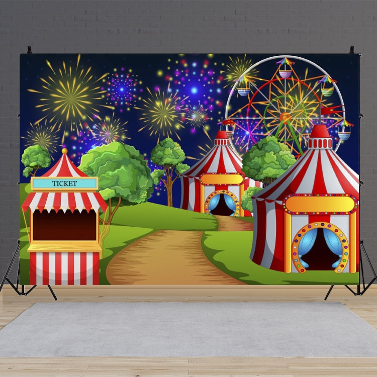 Circus Amusement Park Ferris Wheel Photography Background Cloth 150 x 100cm - MDA07159